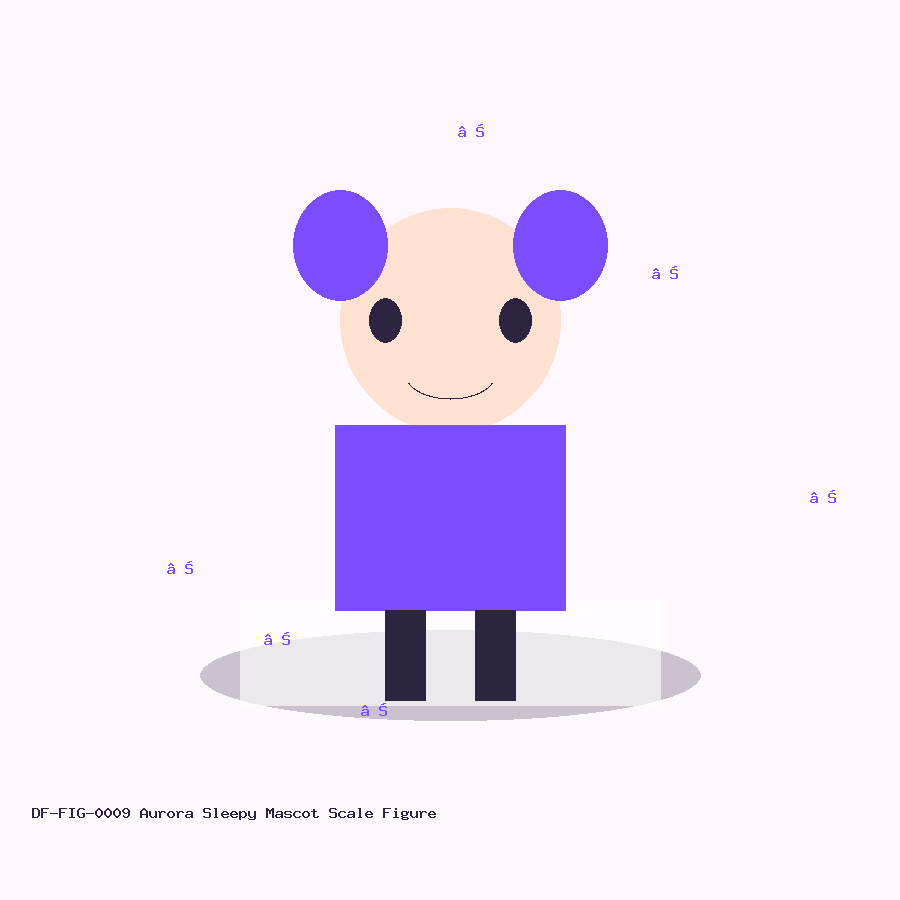 aurora sleepy mascot scale figure scale figure demo product image
