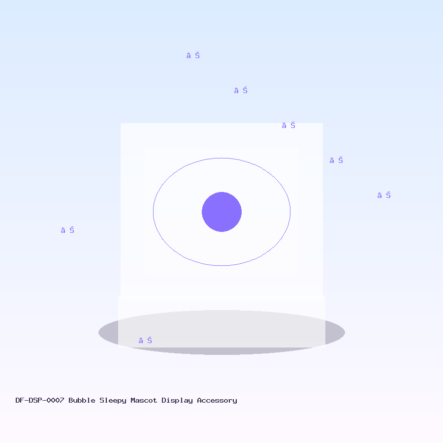 bubble sleepy mascot display accessory display accessory demo product image