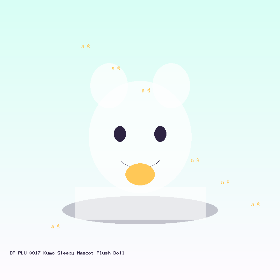 kumo sleepy mascot plush doll plush doll demo product image