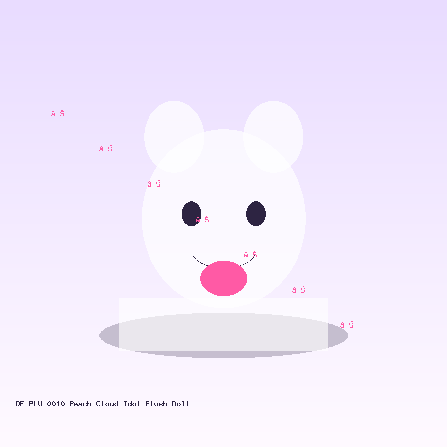 peach cloud idol plush doll plush doll demo product image