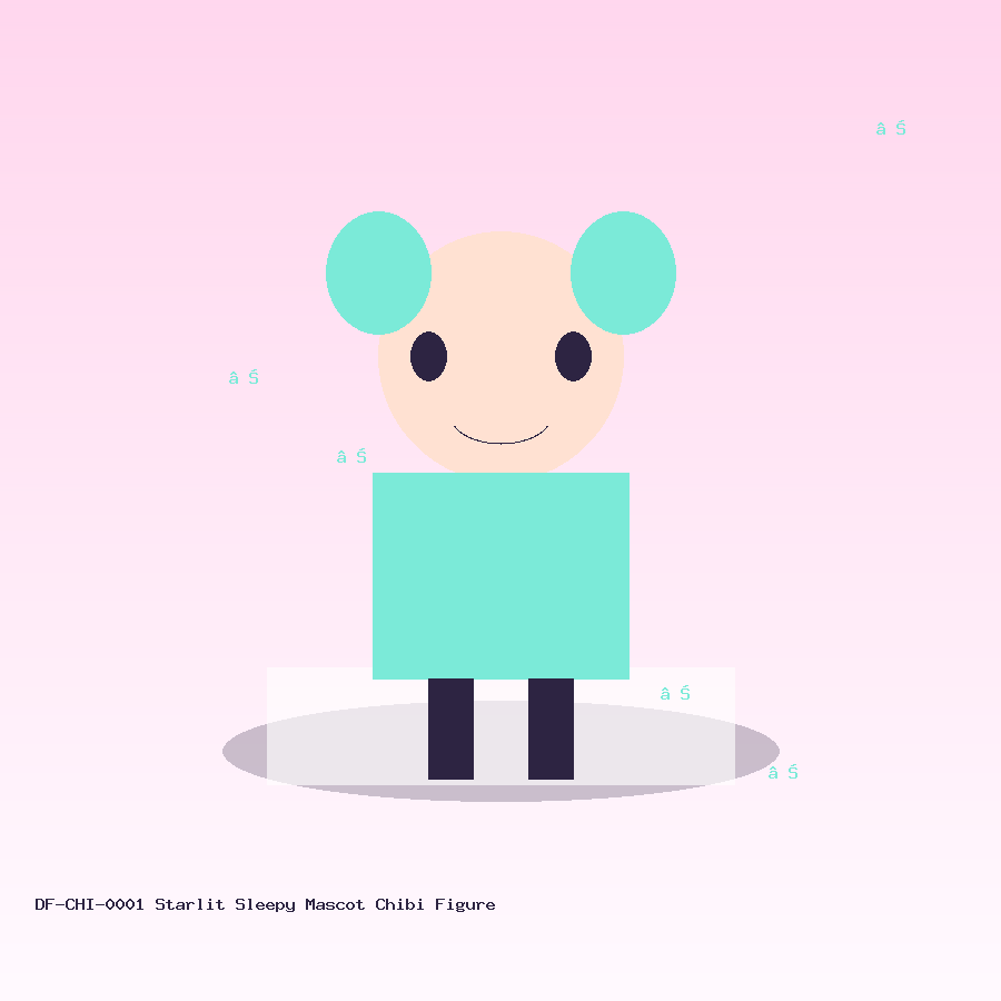 starlit sleepy mascot chibi figure chibi figure demo product image